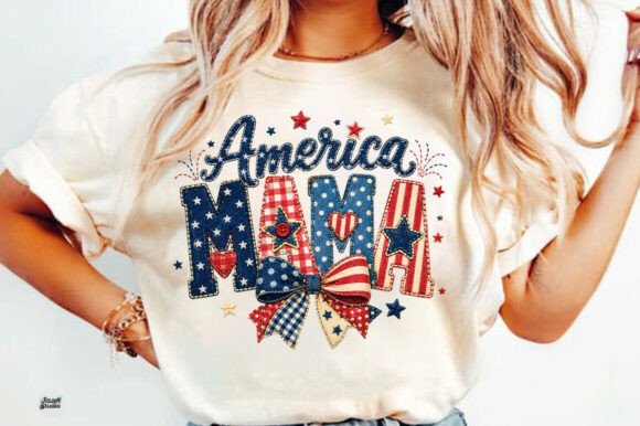 America Mama Patriotic PNG: Bold Graphics for Impactful Projects