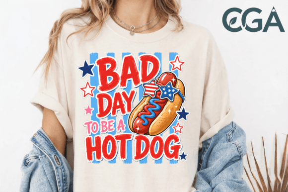 Bad Day to Be a Hot Dog Patriotic PNG: More Than Just a Funny Graphic