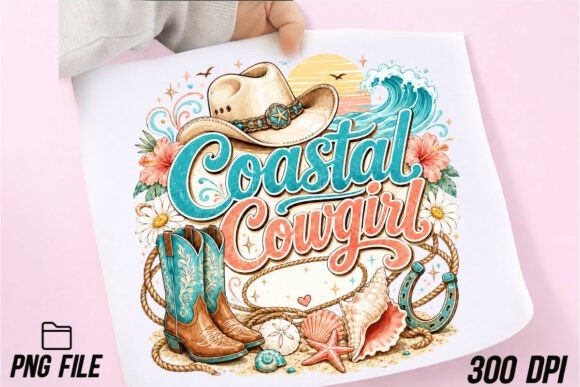 Coastal Cowgirl PNG & Howdy Cowgirl PNG: Western Charm