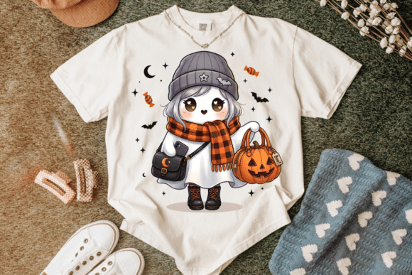 Cozy Chibi Spooky Season: Cute & Trendy Halloween PNG