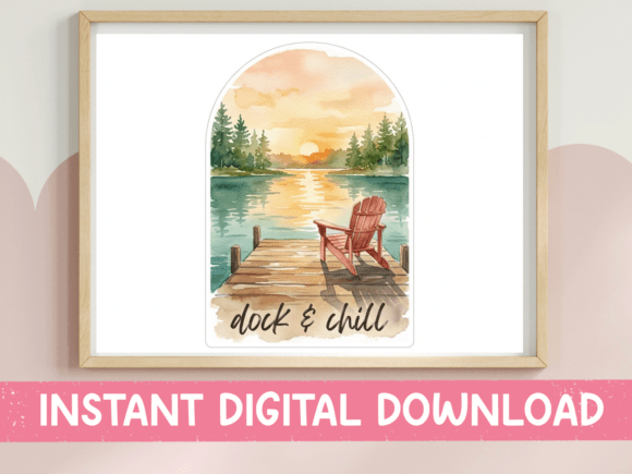 Dock and Chill Lake Sunset Design: Your Ticket to Lakeside Tranquility