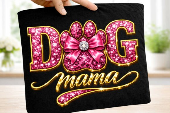 Dog Mama Pink Rhinestone Mother's Day: Bling Your Designs