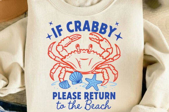 Funny Beach Crab Summer Vacation PNG: A Crustacean with Character