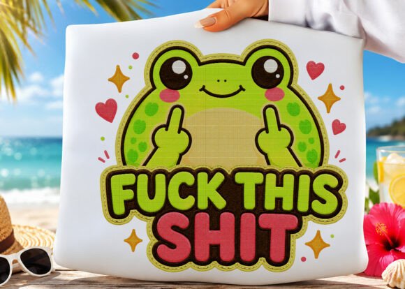 Funny Frog Sarcastic Sweary Quote PNG: A Designer's Snarky Sidekick