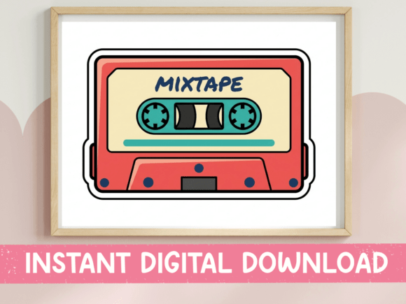 Mixtape Retro Cassette Design: Analog Charm for Modern Projects