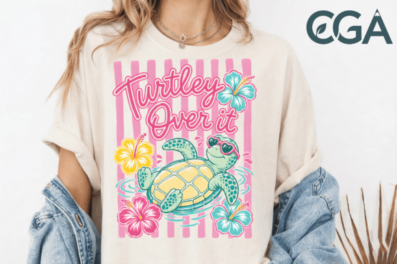 Turtley Over It PNG: Injecting Sassy Summer Vibes into Your Designs